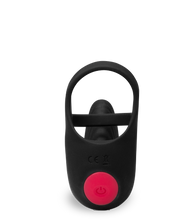 Load image into Gallery viewer, Ferngesteuerter Hoden-Massager mit Doppel-Cockring Shape