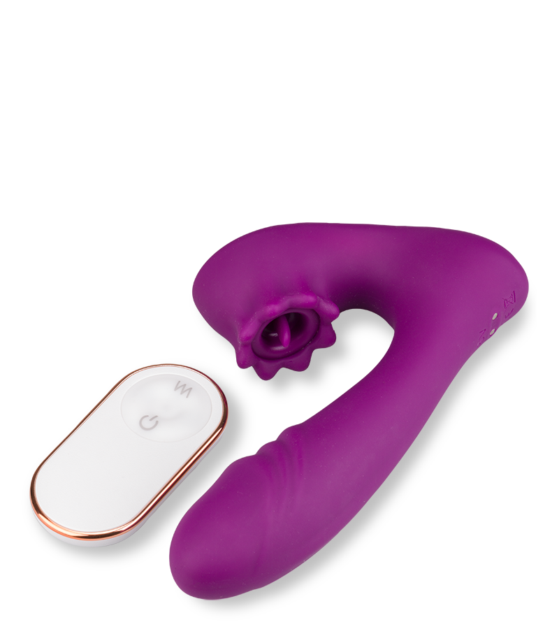 Ferngesteuerter Pulsator und Vibrator Lila
