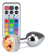 Load image into Gallery viewer, Ferngesteuerter Rosebud-Analschmuck mit Multicolor LED
