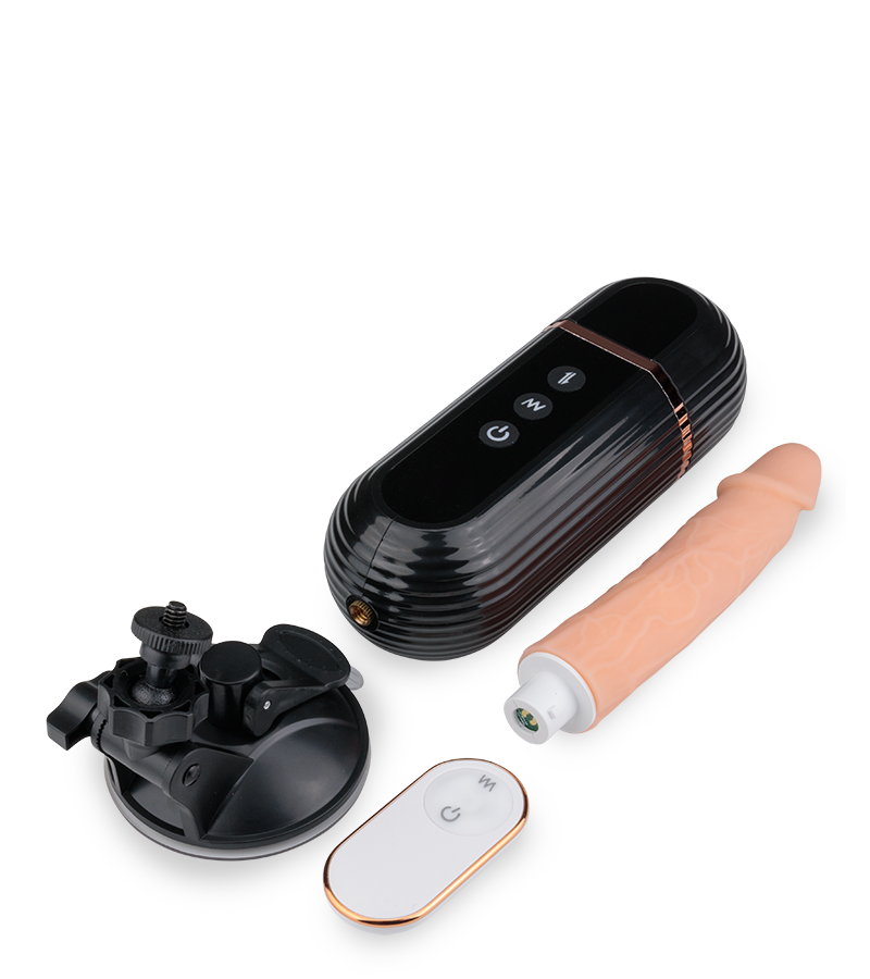 Ferngesteuerter Stoßdildo mit Vibration und Saugnapf Owen