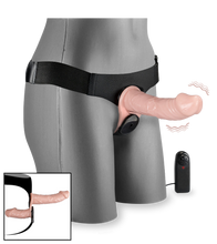 Load image into Gallery viewer, Ferngesteuerter Umschnallvibrator mit Innendildo