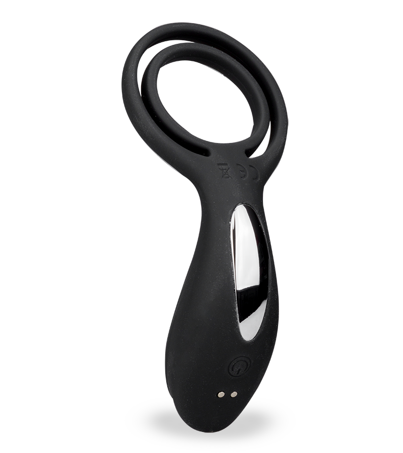 Ferngesteuerter Vibrator mit Penis- und Hodenring für Paare