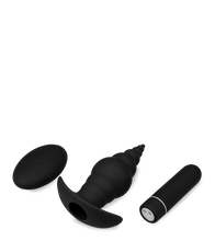 Load image into Gallery viewer, Ferngesteuerter vibrierender Analplug Cupid
