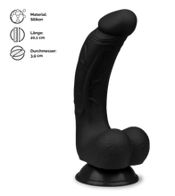 Load image into Gallery viewer, Gebogener Silikon-Dildo mit Saugnapf