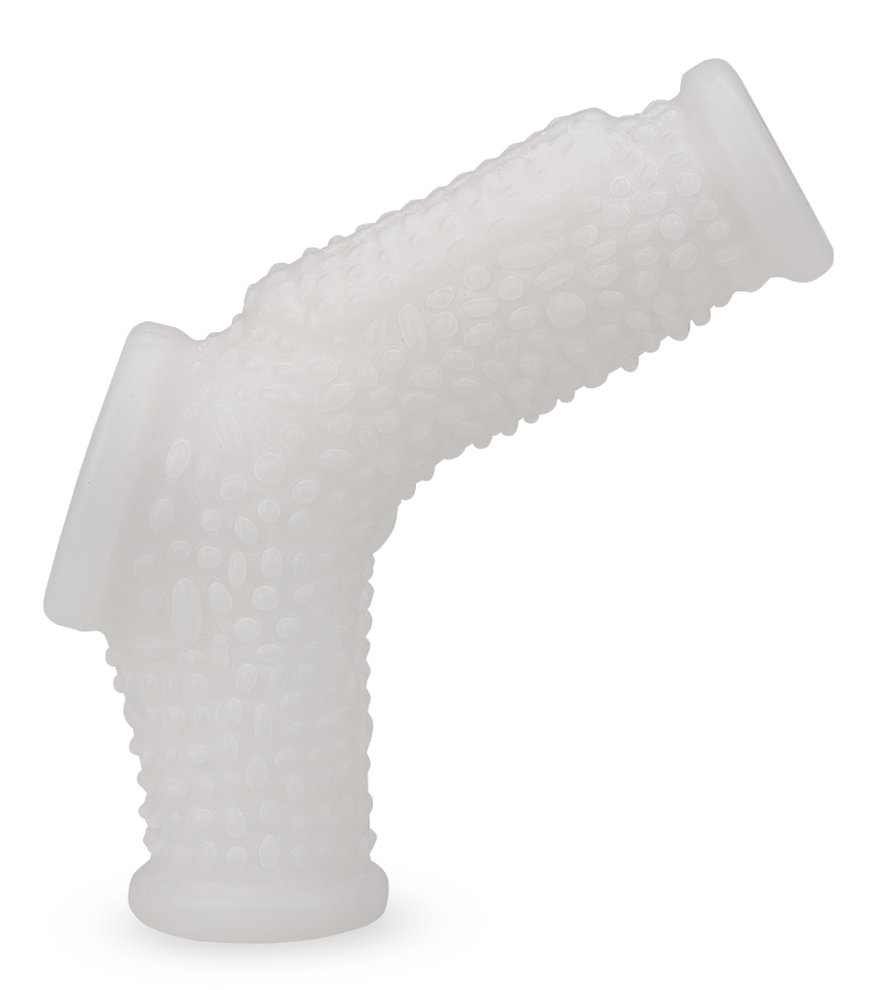Genoppte Penismanschette mit Vibration Everest