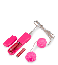 Load image into Gallery viewer, Genoppte Vibro-Liebeskugeln in Rosa
