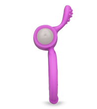 Load image into Gallery viewer, Genoppter Vibro-Penisring aus Silikon