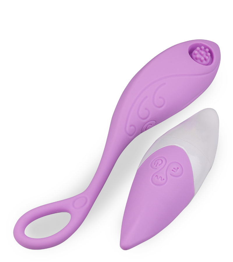 Genopptes Vibro-Ei mit Funkfernbedienung
