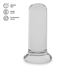 Load image into Gallery viewer, Glas-Analplug 9,5 cm