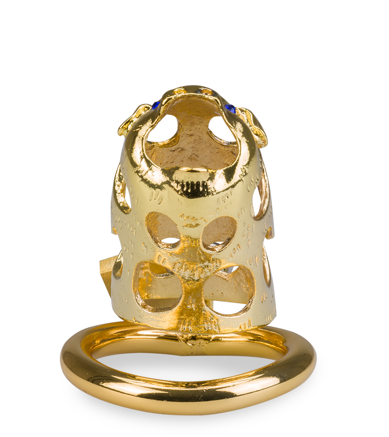 Goldfarbener Keuschheitsgürtel chinesische Astrologie Schwein