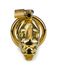 Load image into Gallery viewer, Goldfarbener Peniskäfig chinesisches Sternzeichen Drache