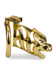 Load image into Gallery viewer, Goldfarbener Peniskäfig chinesisches Sternzeichen Drache