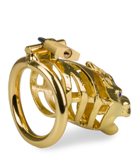 Load image into Gallery viewer, Goldfarbener Peniskäfig chinesisches Sternzeichen Drache