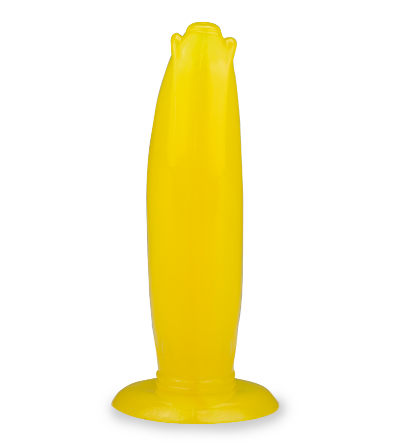 Großer Bananen-Analplug mit Saugfuß
