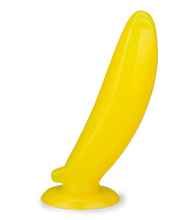 Load image into Gallery viewer, Großer Bananen-Analplug mit Saugfuß