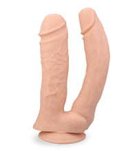 Load image into Gallery viewer, Großer Dildo mit doppeltem Schaft 24,5 cm und 27,5 cm