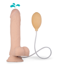 Load image into Gallery viewer, Großer ejakulierender Dildo mit Hoden