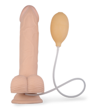 Load image into Gallery viewer, Großer ejakulierender Dildo mit Hoden