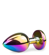 Load image into Gallery viewer, Großer Rosebud-Plug in Regenbogenfarben