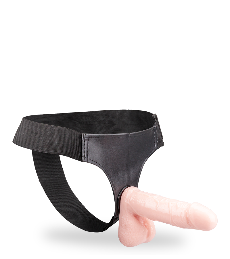 Großer Strapon-Dildo mit O-Ring