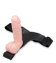 Load image into Gallery viewer, Großer Strapon-Dildo mit O-Ring