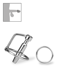 Load image into Gallery viewer, Hohler Penisplug mit Eichelring Juno
