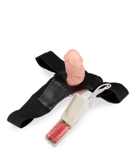 Load image into Gallery viewer, Hohler XL-Umschnalldildo mit Vibration
