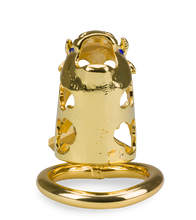 Load image into Gallery viewer, Keuschheitskäfig chinesisches Sternzeichen goldener Büffel