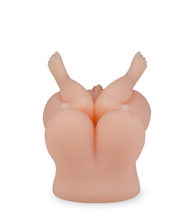 Kleine Taschenmuschi mit Vagina, Anus und Brüsten
