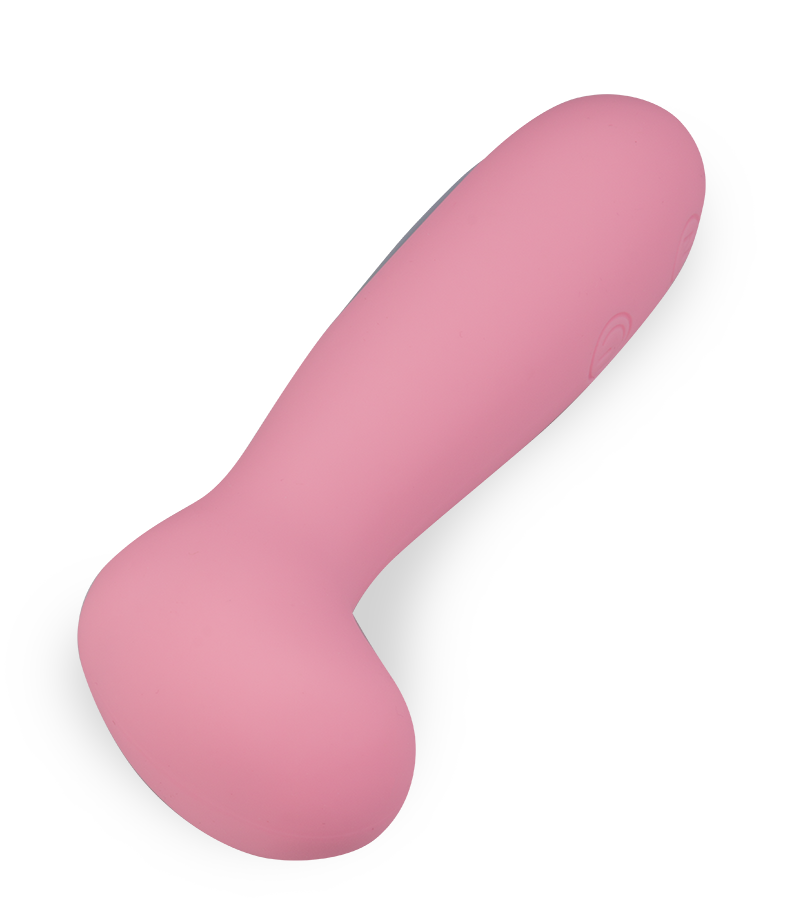 Kleiner Klitoris- und G-Punkt-Vibrator mit gekrümmter Spitze