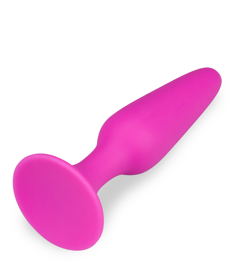Konischer Buttplug mit Saugfuß