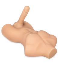 Load image into Gallery viewer, Männliche Silikonpuppe mit großem Dildo Theo