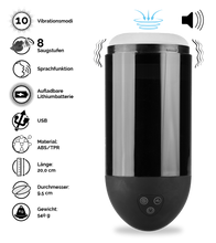 Load image into Gallery viewer, Masturbator mit Vibration und Saugfunktion Bullet Cup