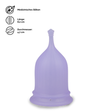 Load image into Gallery viewer, Menstruationstasse Poppycup 3 Größen