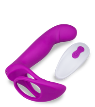 Load image into Gallery viewer, Multifunktionsvibrator mit Cockring Poly