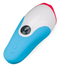 Load image into Gallery viewer, Mund-Masturbator mit Vibration und Heizung Blue Viper