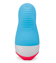 Load image into Gallery viewer, Mund-Masturbator mit Vibration und Heizung Blue Viper