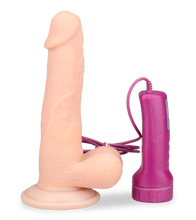 Load image into Gallery viewer, Naturdildo mit Rotationsfunktion und Saugfuß
