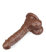 Load image into Gallery viewer, Naturdildo mit Saugnapf 18,5 cm
