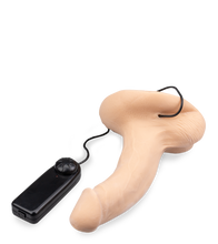 Load image into Gallery viewer, Naturdildo mit XL-Durchmesser und Vibration