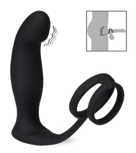 Load image into Gallery viewer, P-Punkt-Vibrator mit Doppel-Cockring Wandering