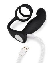 Load image into Gallery viewer, P-Punkt-Vibrator mit Doppel-Cockring Wandering