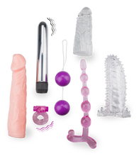 Load image into Gallery viewer, Partnertoy-Set mit 7 Sextoys