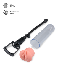 Load image into Gallery viewer, Penis Developer mit Handpumpe und Vagina-Aufsatz Maximizer