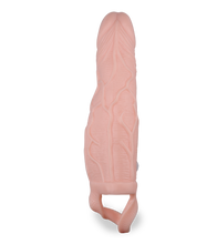 Load image into Gallery viewer, Penishülle mit vibrierender Spitze und Kitzlervibrator