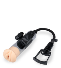 Load image into Gallery viewer, Penispumpe mit Vibration und Vagina-Manschette