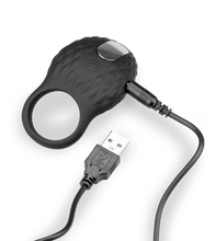 Load image into Gallery viewer, Penisring mit Vibration und Rillenstruktur 7 Modi