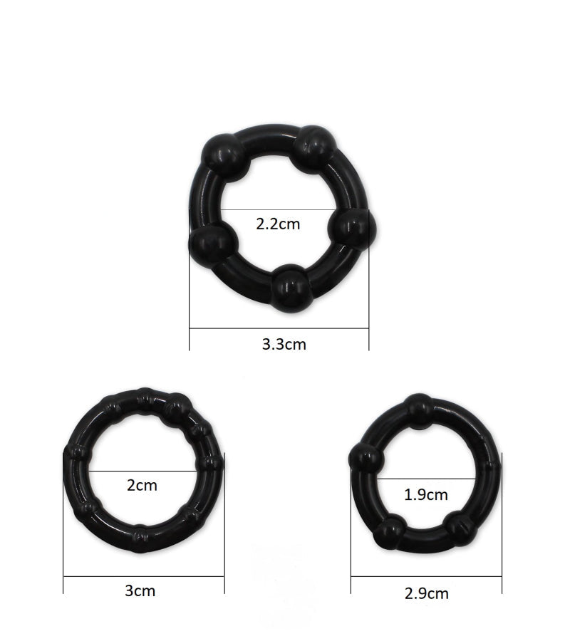 Penisring-Set 3-teilig