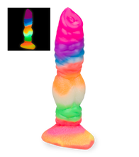 Load image into Gallery viewer, Phosphoreszierender Dildo mit Saugnapf Wolf