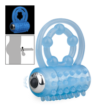 Load image into Gallery viewer, Phosphoreszierender Doppel-Cockring mit Vibration Lumino